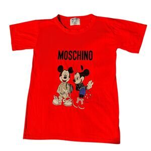 Moschino Mickey & Minnie Mouse T shirt S